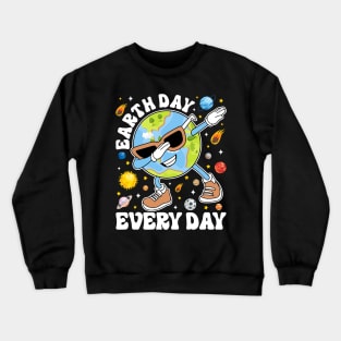 Earth Day Kids Dab Crewneck Sweatshirt